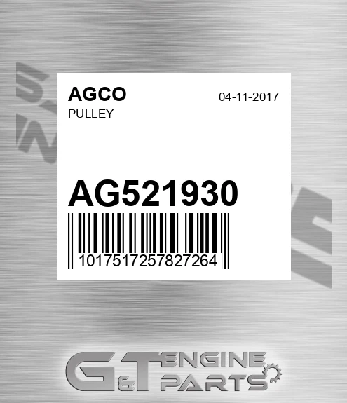 AG521930 Pulley for AGCO