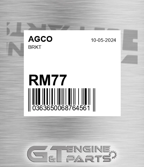 RM77 AGCO Brkt