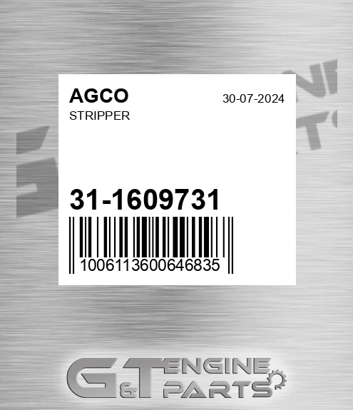 31-1609731 Stripper for AGCO