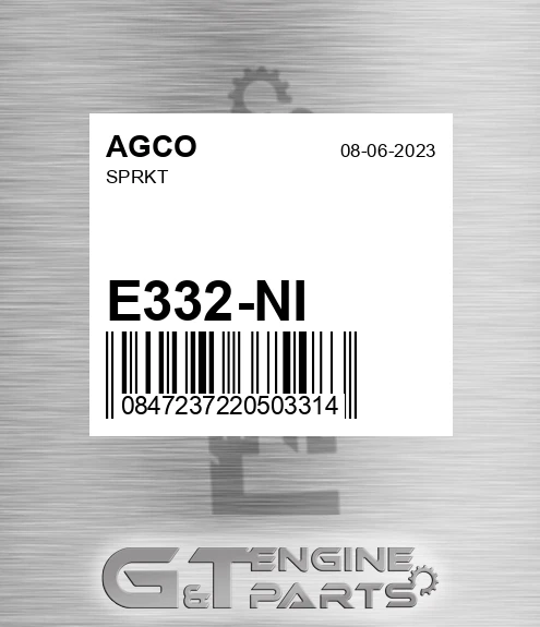 E332-NI Sprkt for AGCO