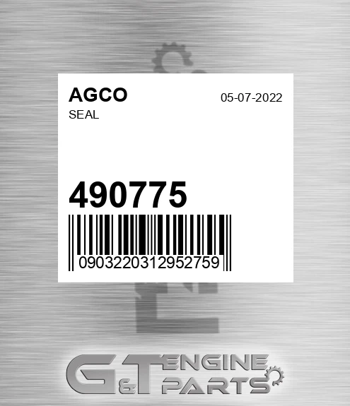490775 Seal for AGCO