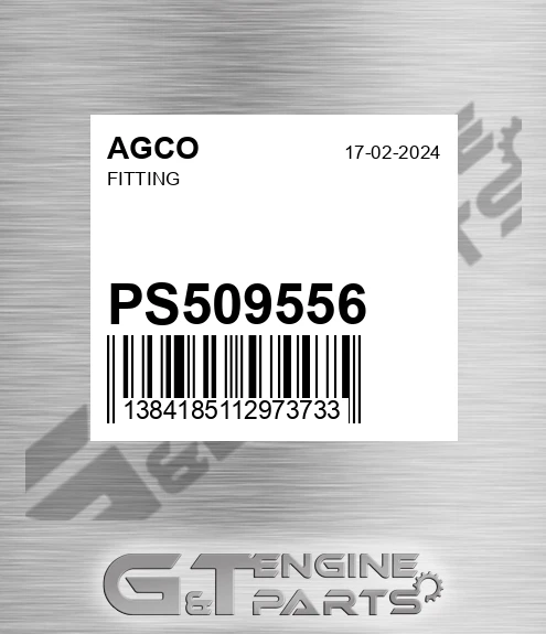 PS509556 AGCO Fitting