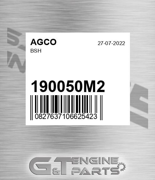 190050M2 Bsh for AGCO