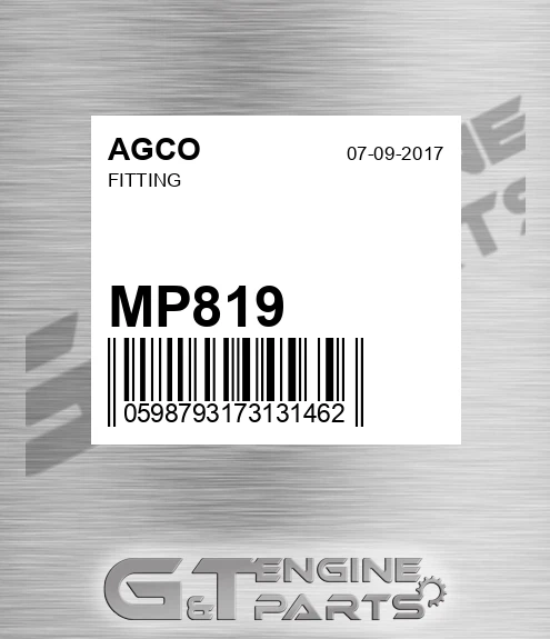 MP819 Fitting