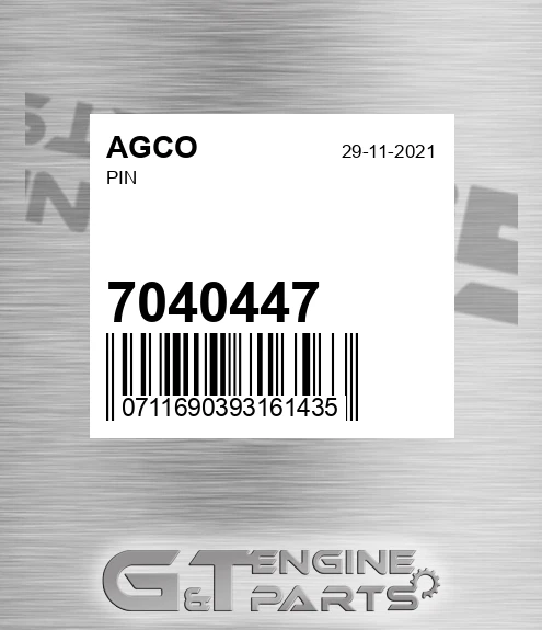 7040447 AGCO Pin