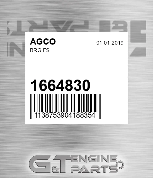 1664830 Brg Fs for AGCO