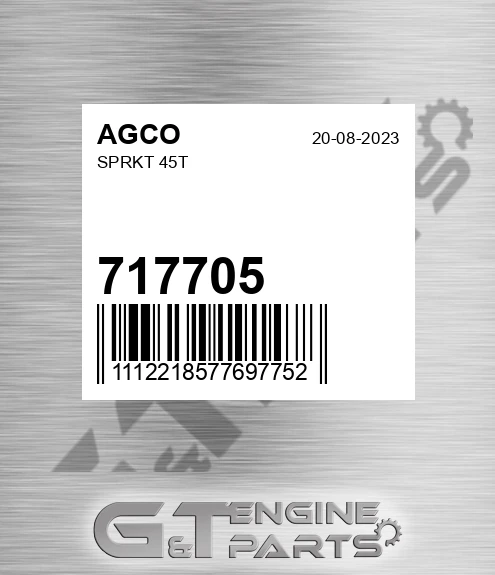 717705 AGCO Sprkt 45t