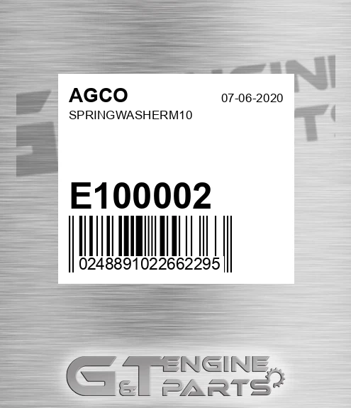 E100002 Springwasherm10