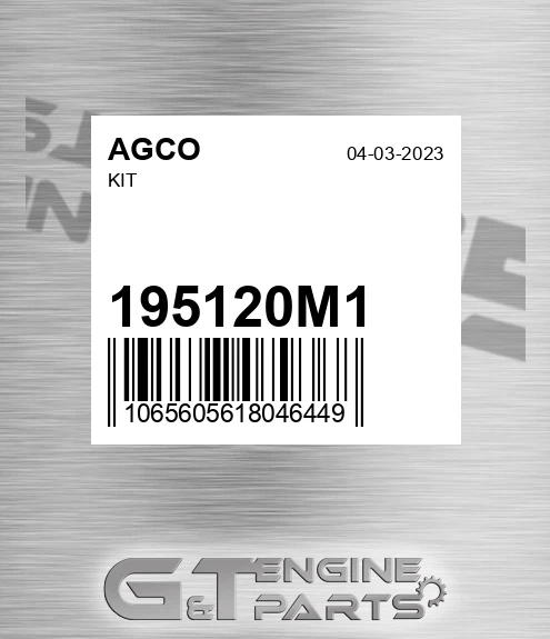 195120M1 Kit for AGCO