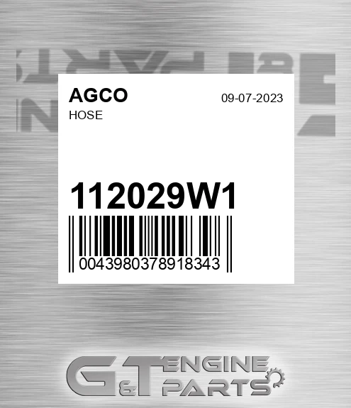 112029W1 AGCO Hose