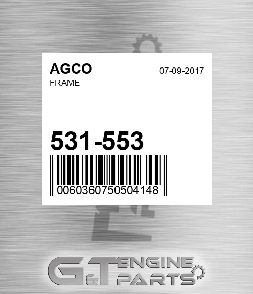 531-553 Frame for AGCO