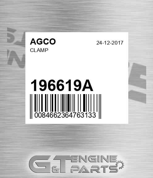 196619A Clamp for AGCO