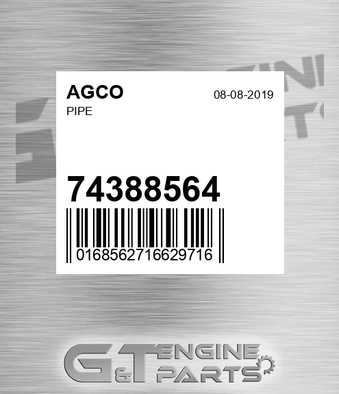 74388564 AGCO Pipe