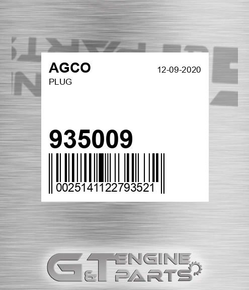 935009 AGCO Plug