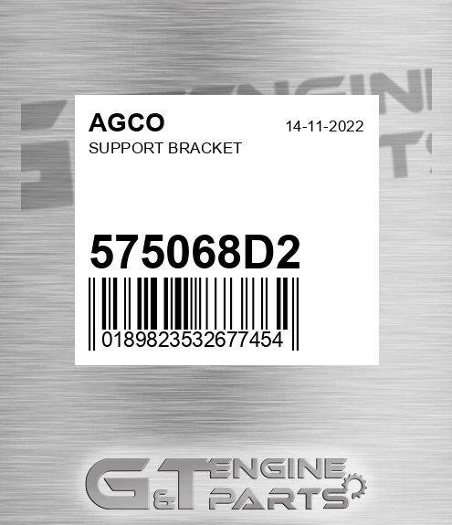 575068D2 AGCO Support Bracket