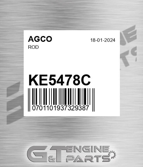 KE5478C Rod for AGCO