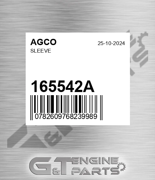 165542A Sleeve for AGCO