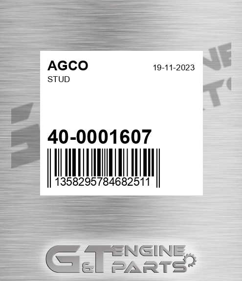 40-0001607 Stud for AGCO