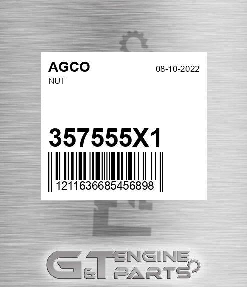 357555X1 Nut for AGCO
