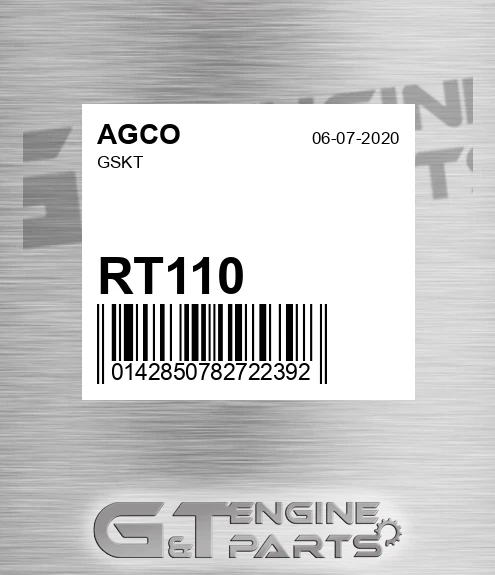 RT110 AGCO Gskt