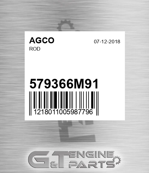579366M91 Rod for AGCO