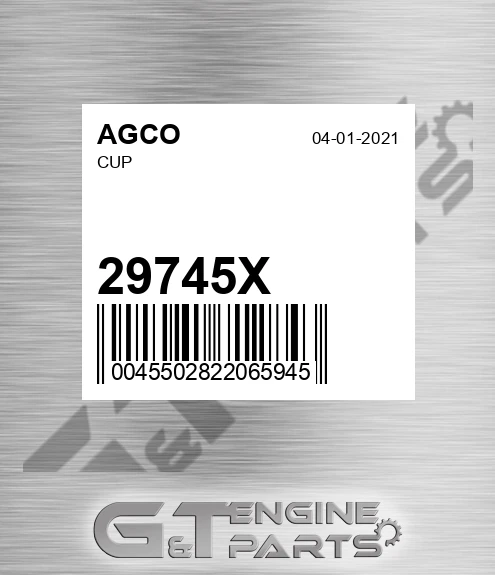 29745X Cup for AGCO