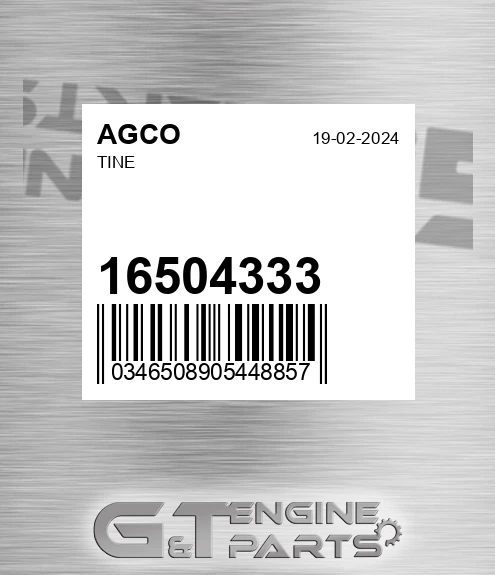 16504333 Tine for AGCO