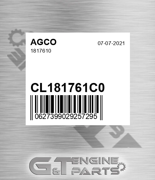 CL181761C0 AGCO 1817610