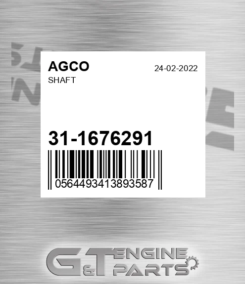 31-1676291 Shaft for AGCO