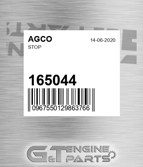165044 Stop for AGCO
