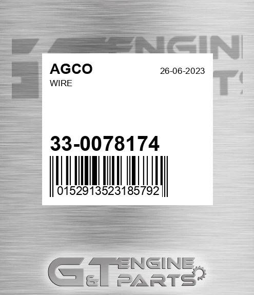 33-0078174 Wire for AGCO