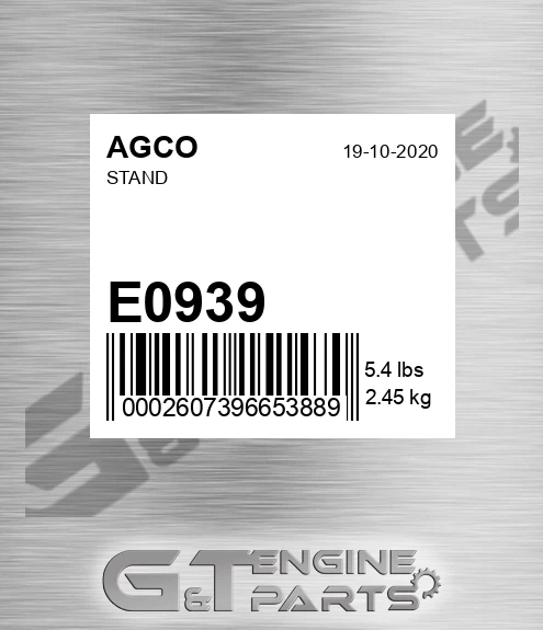 E0939 AGCO Stand