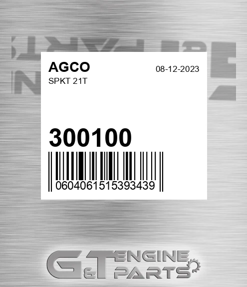 300100 AGCO Spkt 21t