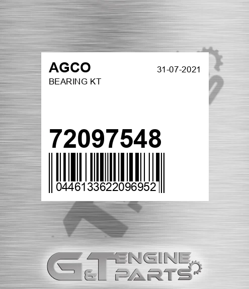 72097548 Bearing Kt for AGCO