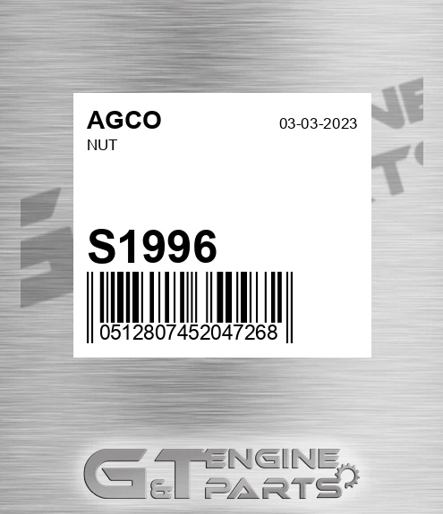 S1996 AGCO Nut