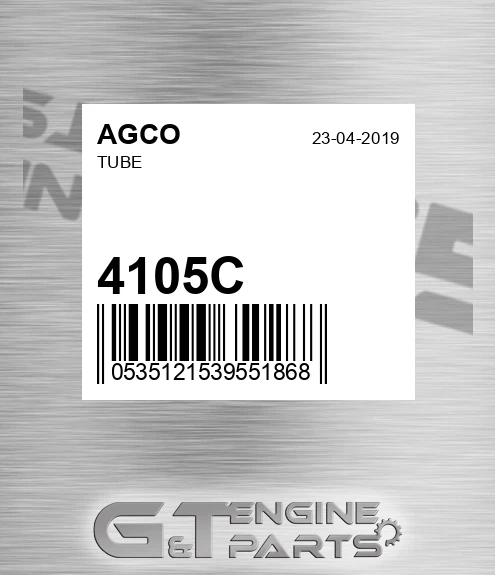 4105C Tube for AGCO