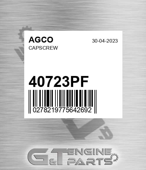 40723PF AGCO Capscrew