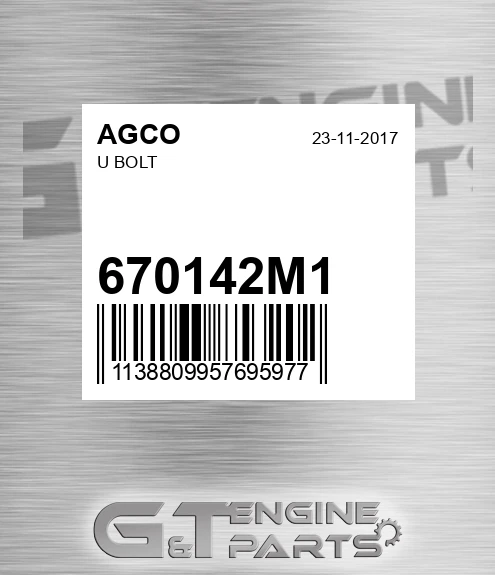 670142M1 AGCO U Bolt