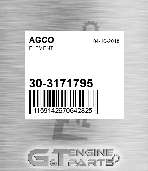 30-3171795 Element for AGCO