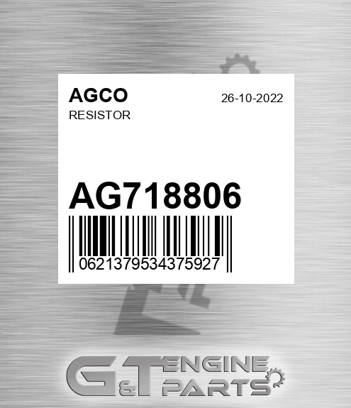 AG718806 Resistor for AGCO