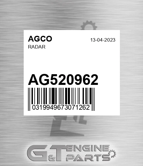 AG520962 AGCO Radar