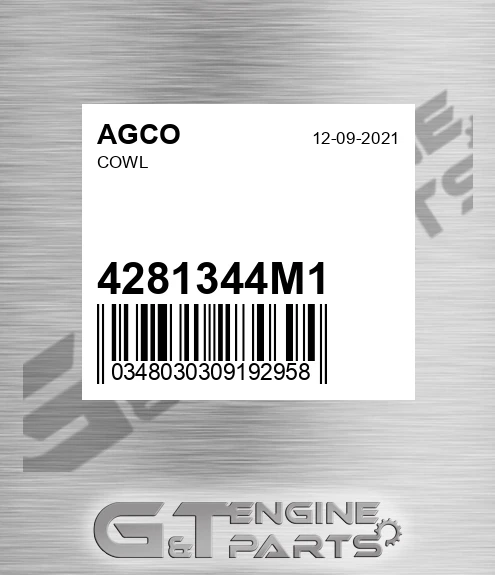 4281344M1 Cowl for AGCO