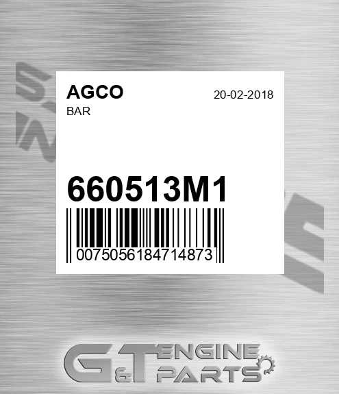 660513M1 Bar for AGCO