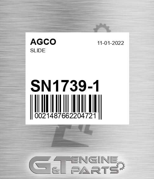 SN1739-1 Slide for AGCO