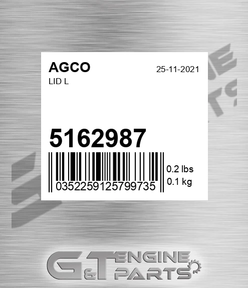 5162987 AGCO Lid L