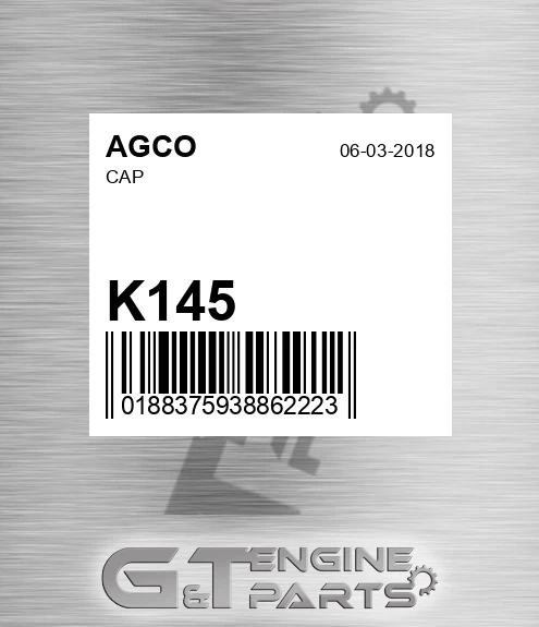 K145 Cap for AGCO