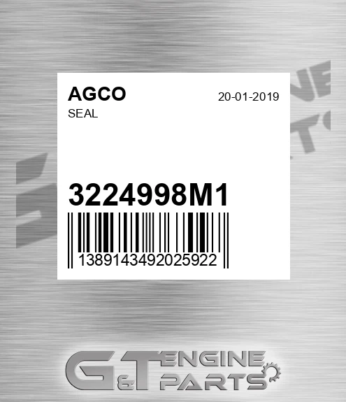 3224998M1 Seal for AGCO