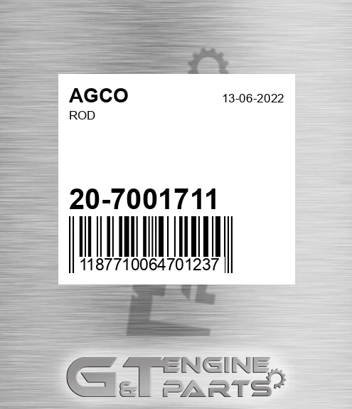 20-7001711 Rod for AGCO