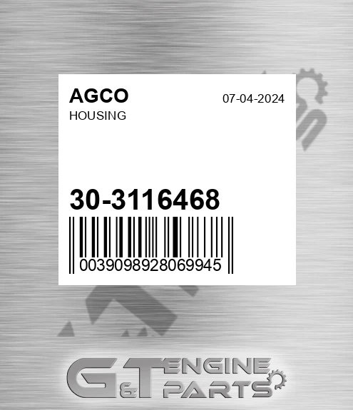 30-3116468 Housing for AGCO