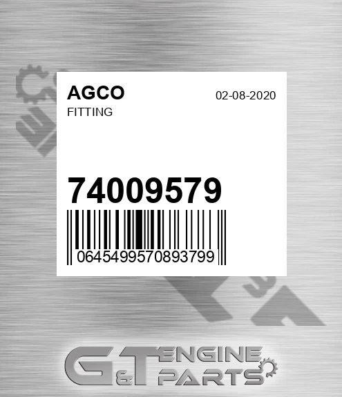 74009579 AGCO Fitting